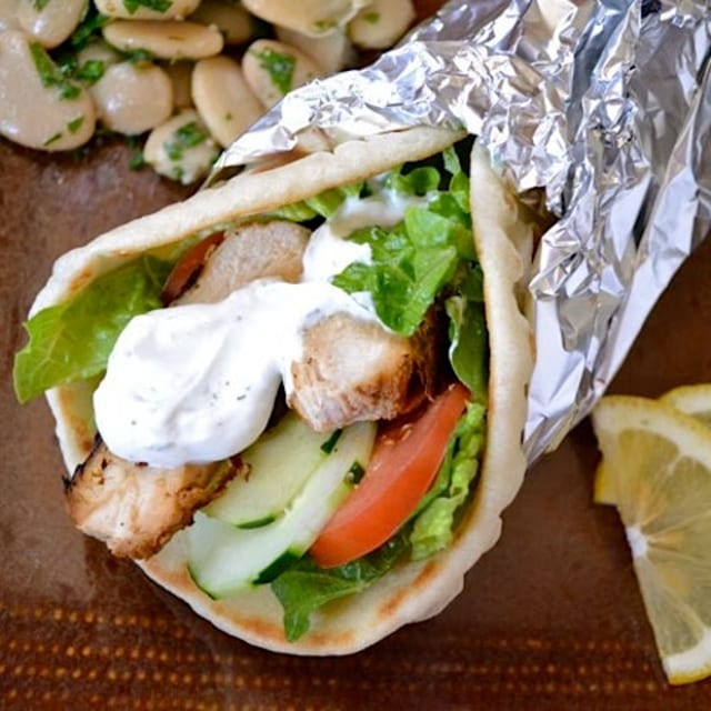 Chicken Kabob Wrap.